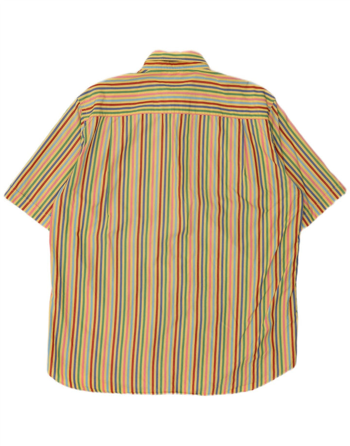 Amerigo Vespucci Mens Short Sleeve Shirt XL Multicoloured Striped