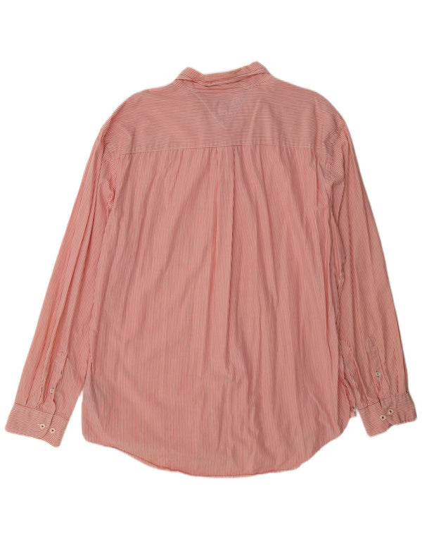 Tommy Hilfiger Herre Custom Fit skjorte 2XL Pink nålestribet bomuld