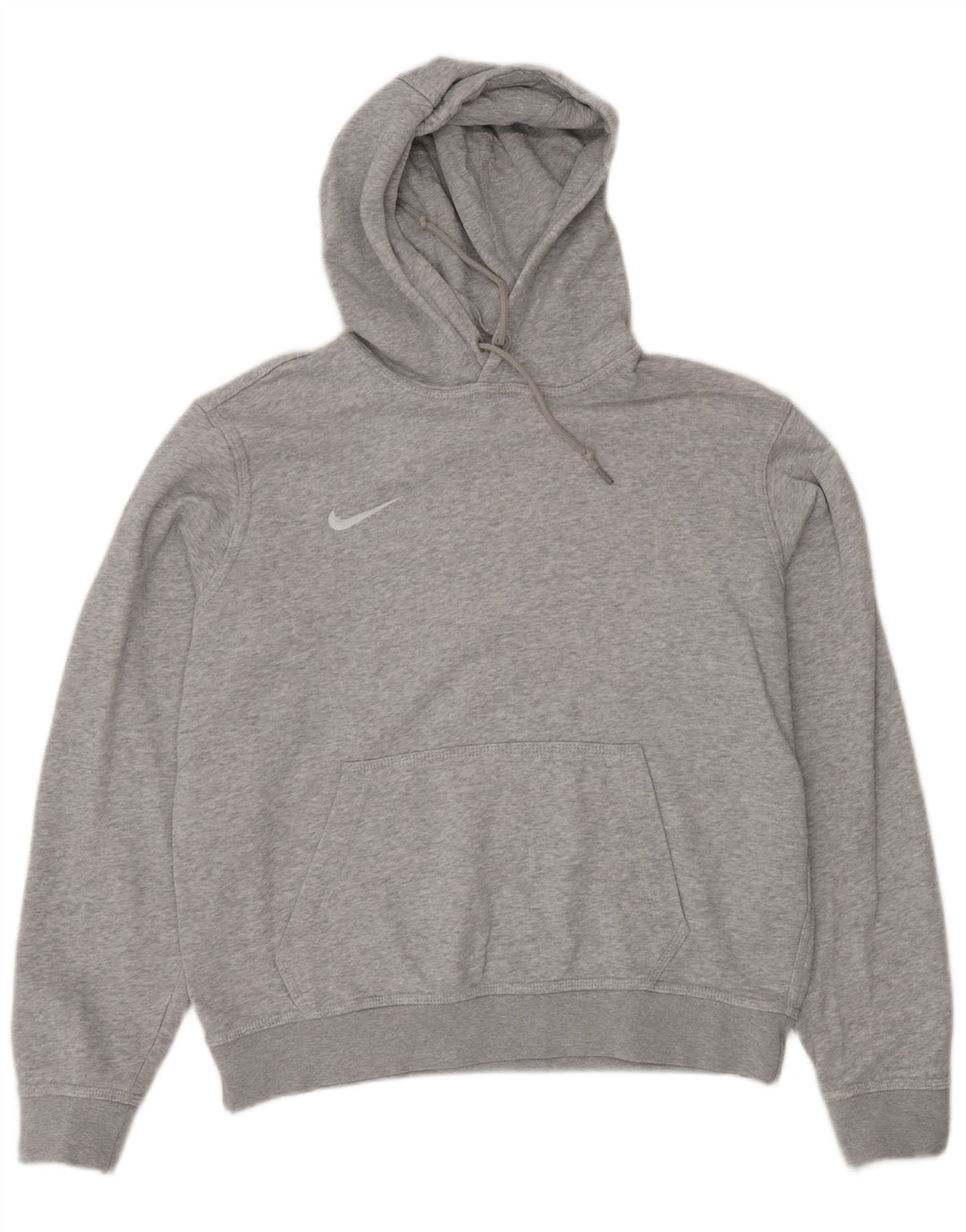 Nike Mens Hoodie Jumper Medium Grey Flecked Cotton
