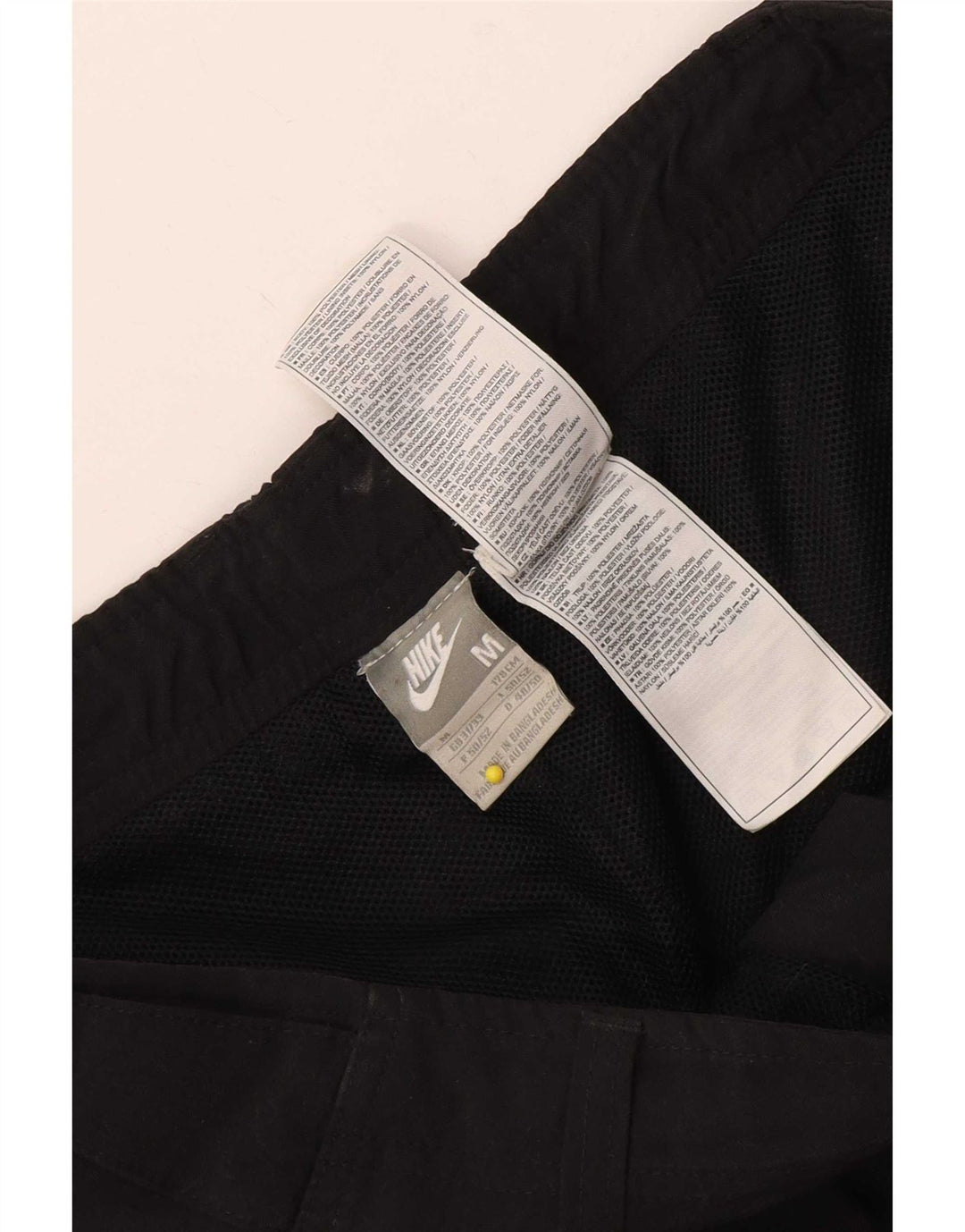 Nike Mens Cargo nadrág közepes W34 L30 fekete poliészter