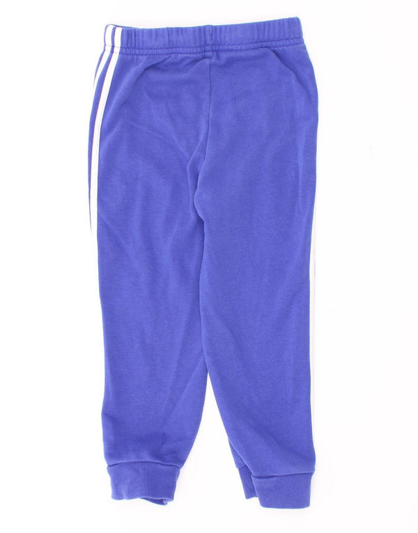 Adidas Jungen-Trainingshose, Jogginghose, 2–3 Jahre, blaue Baumwolle