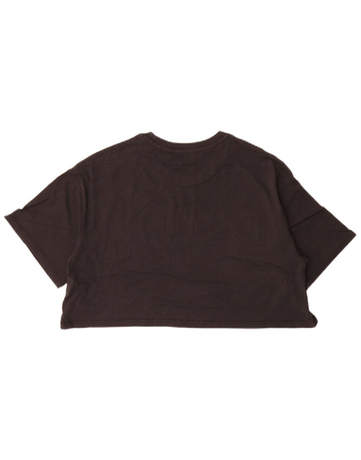 Levi's Womens Crop Oversized Graphic T-Shirt Top UK 10 Small Black