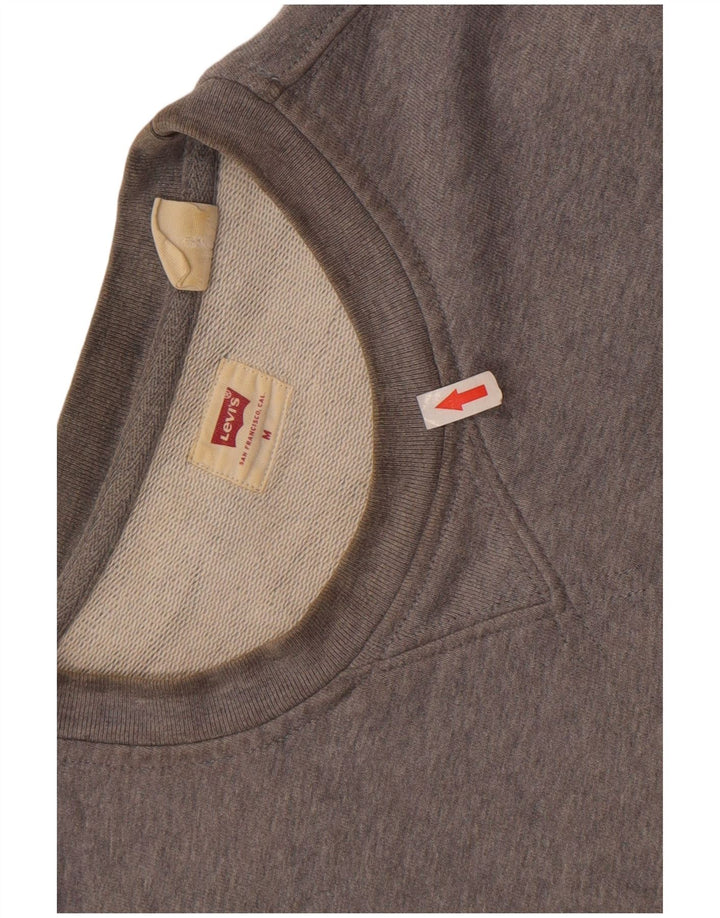 Levi's Mens Sweatshirt Jumper Medium Grey Cotton