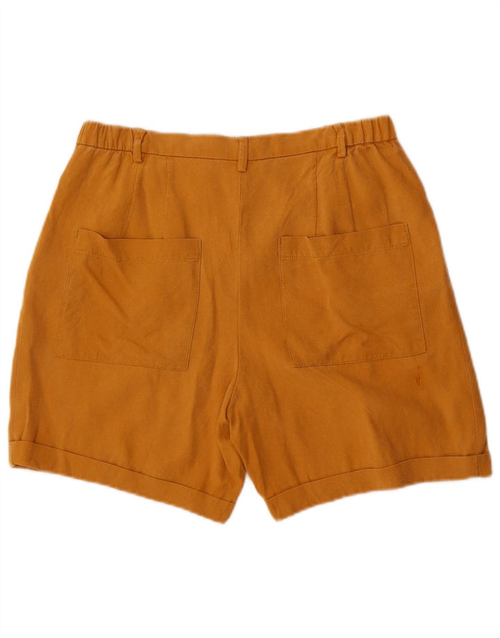 Zara Womens Pleated Chino Shorts Small W26  Brown