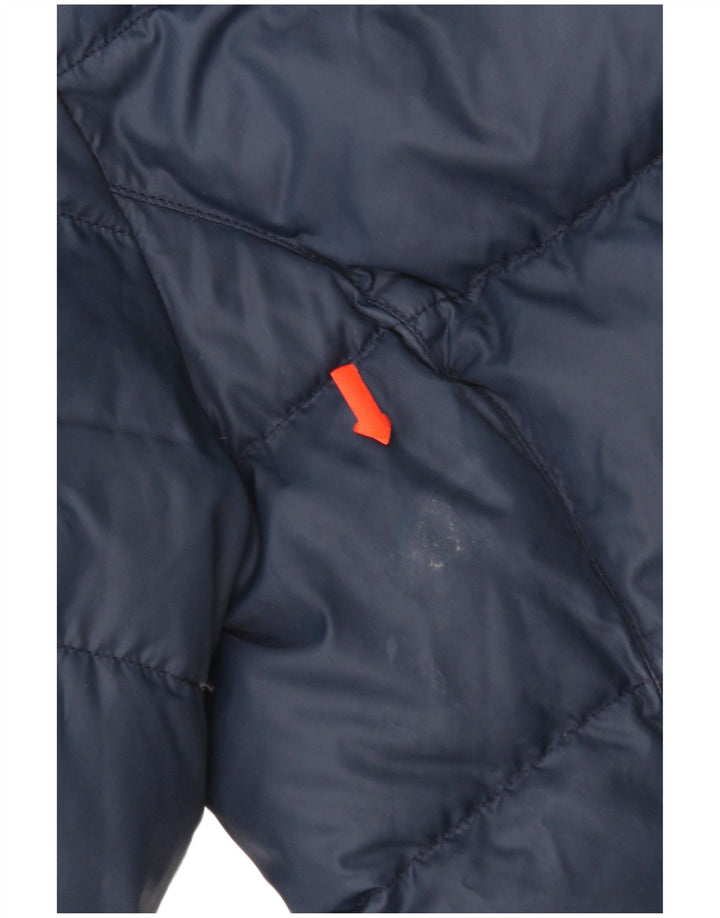 Tommy Hilfiger Girls Hooded Padded Jacket 15-16 Years Blue Polyester