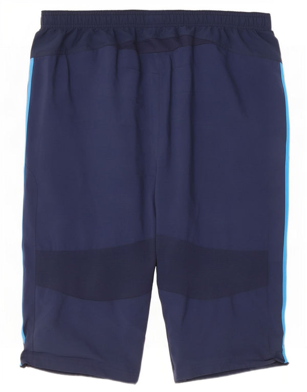 Adidas muške sportske hlače Climacool Bermuda XL tamnoplavi poliester