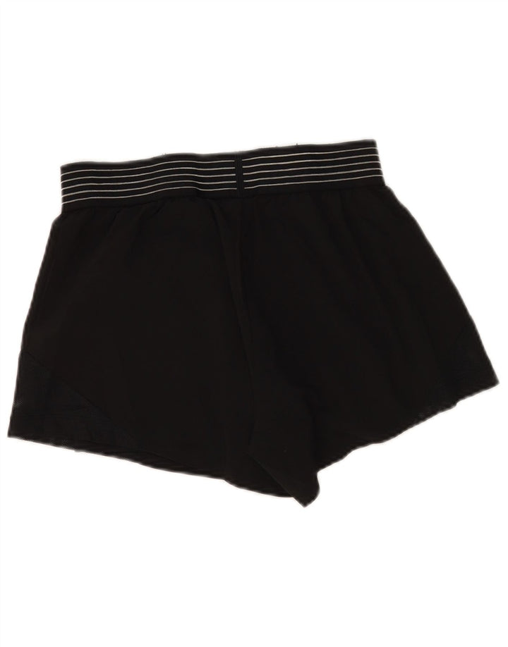Nike Womens Dri Fit Sport Shorts UK 8 Small Black Polyester