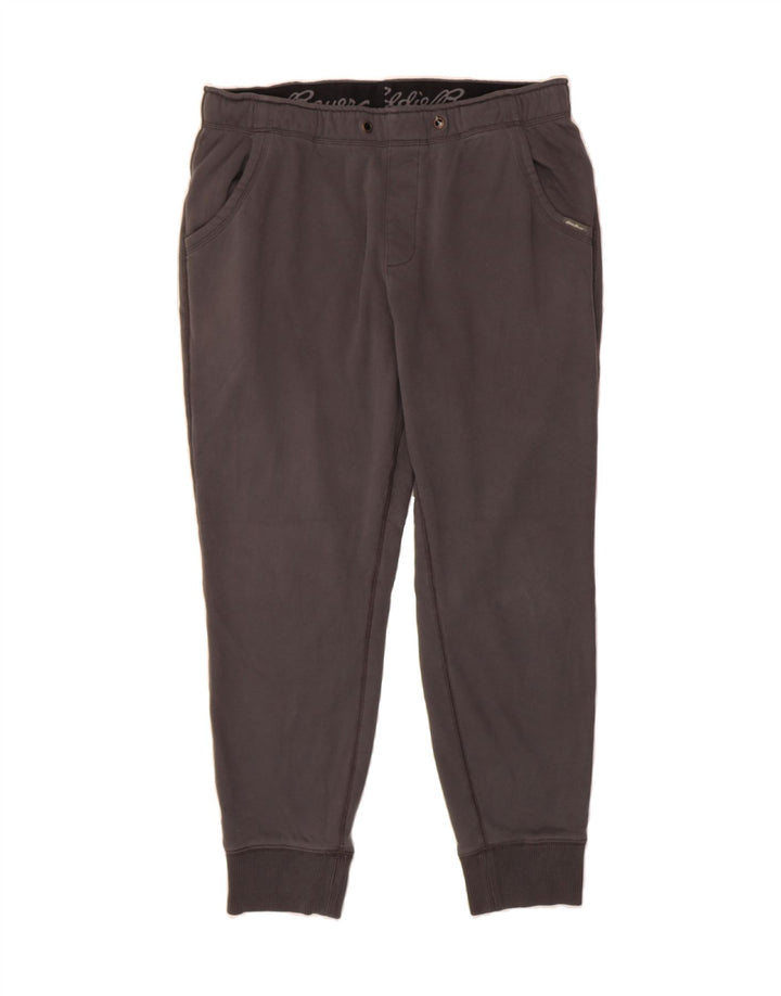 EDDIE BAUER Mens Tracksuit Trousers Joggers Large  Grey Polyester Vintage Eddie Bauer and Second-Hand Eddie Bauer from Messina Hembry 