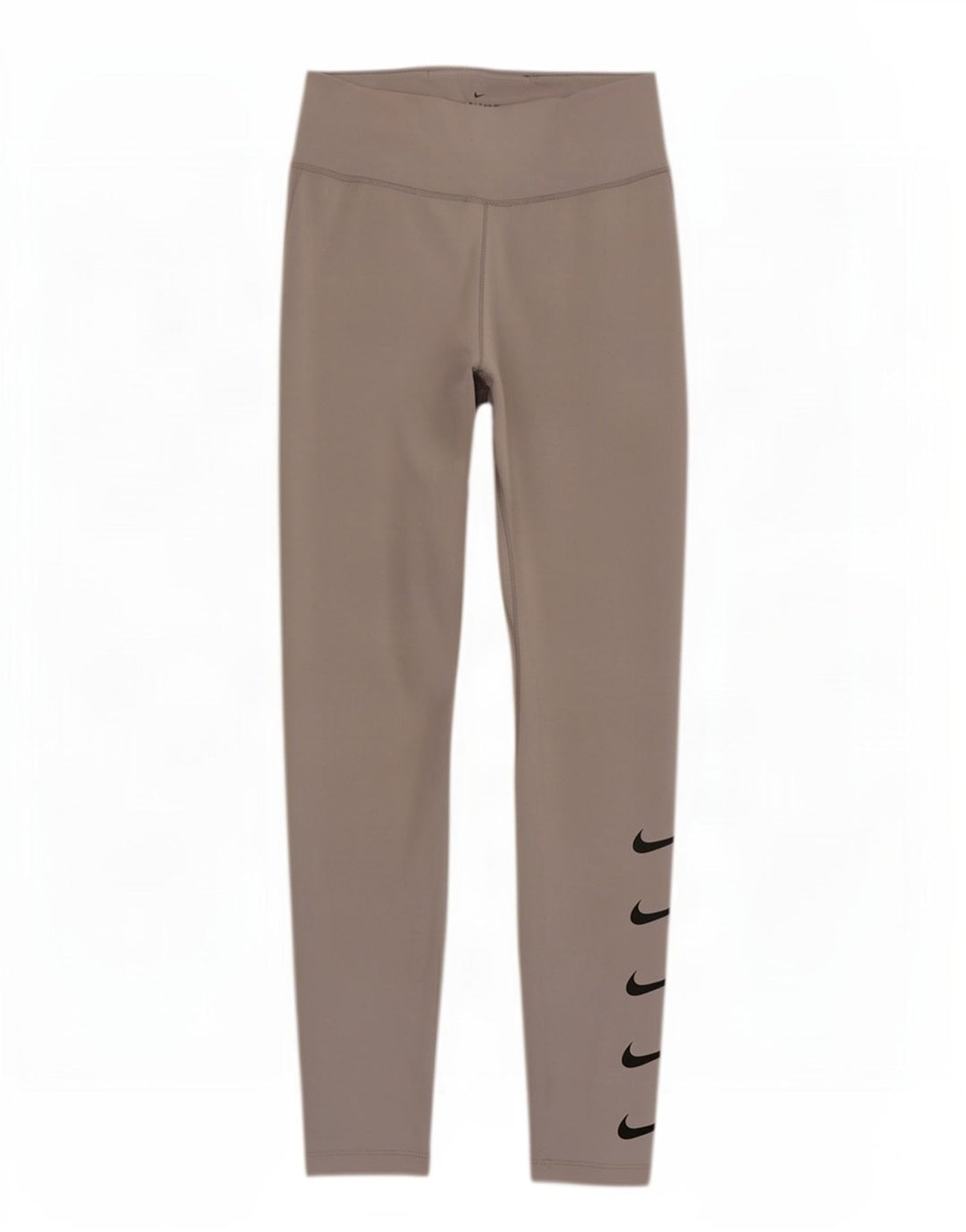 Nike Damen Dri Fit Graphic Leggings UK 12 Mittelgraues Polyester