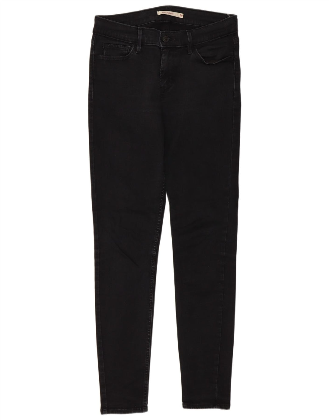 Levi's Womens 710 Super Skinny Jeans W29 L28 Black