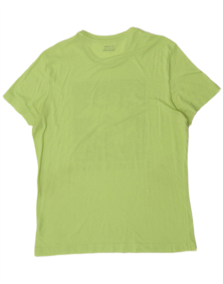 Lotto Herre Grafisk T-Shirt Top XL Grøn Polyester