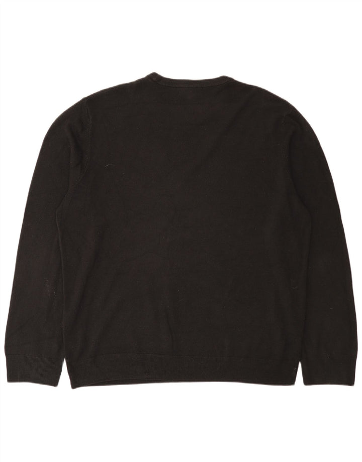 Marks & Spencer Herretrøje med rund hals 2XL sort akryl