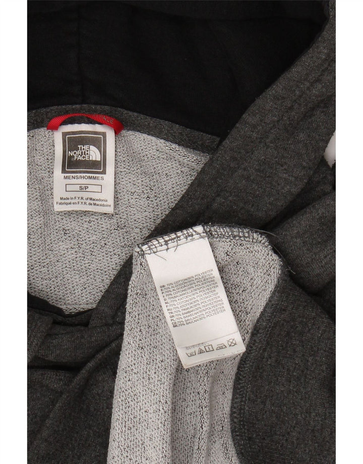 THE NORTH FACE Suéter gráfico masculino com capuz e algodão cinza pequeno