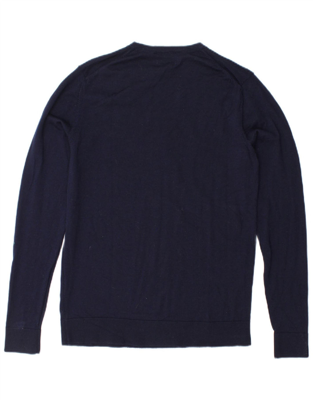JACK & JONES Mens Crew Neck Jumper Sweater Small Navy Blue Wool