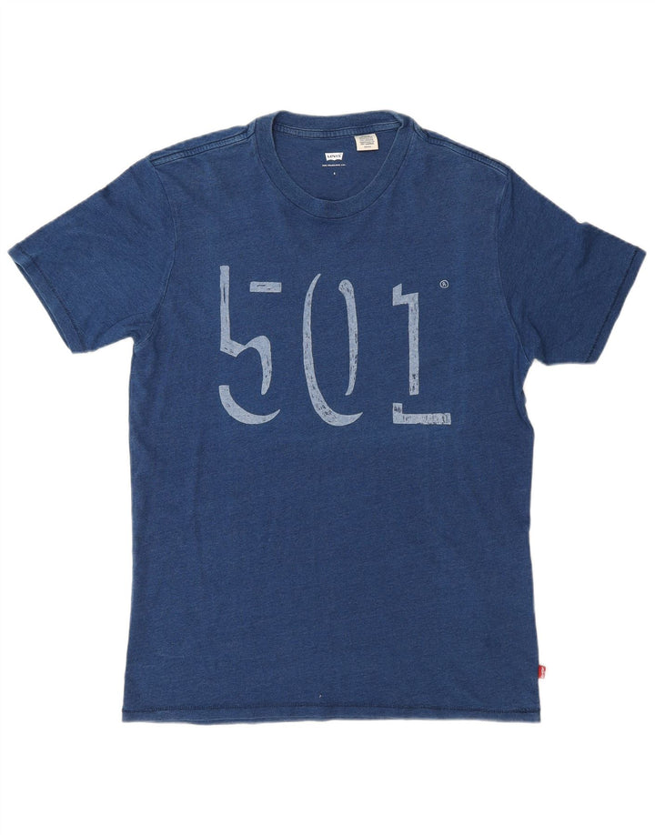 Levi's Herren-T-Shirt mit Grafik, Größe S, Blau, Baumwolle