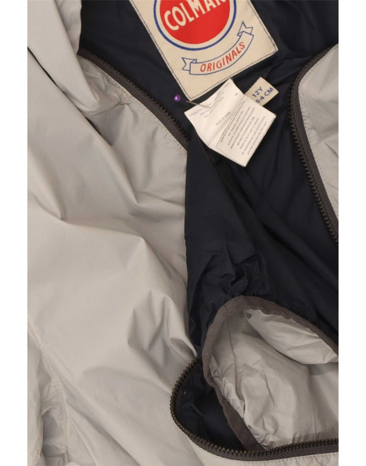 Colmar Boys Hooded Windbreaker Jacket 11-12 Years Grey Polyamide