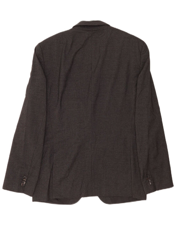 Blazer pentru bărbați Hugo Boss cu 2 nasturi EU 52 XL Lână virgină gri