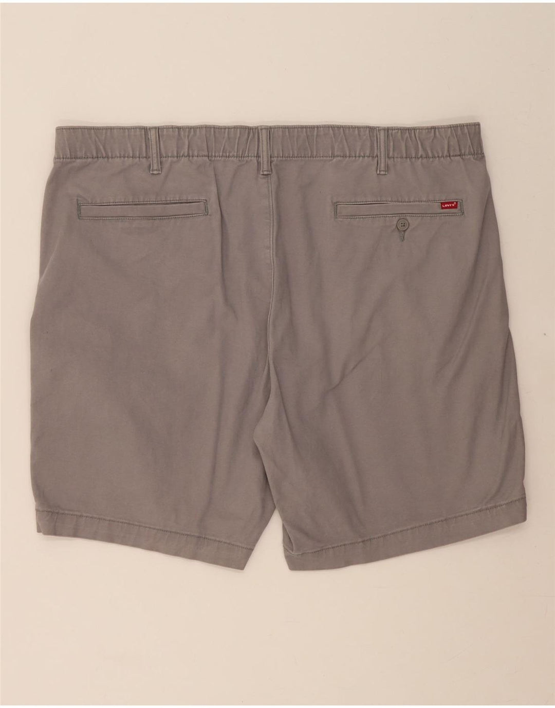 LEVI'S Mens Chino Shorts 2XL W44 Grey Cotton Vintage Levi's and Second-Hand Levi's from Messina Hembry 