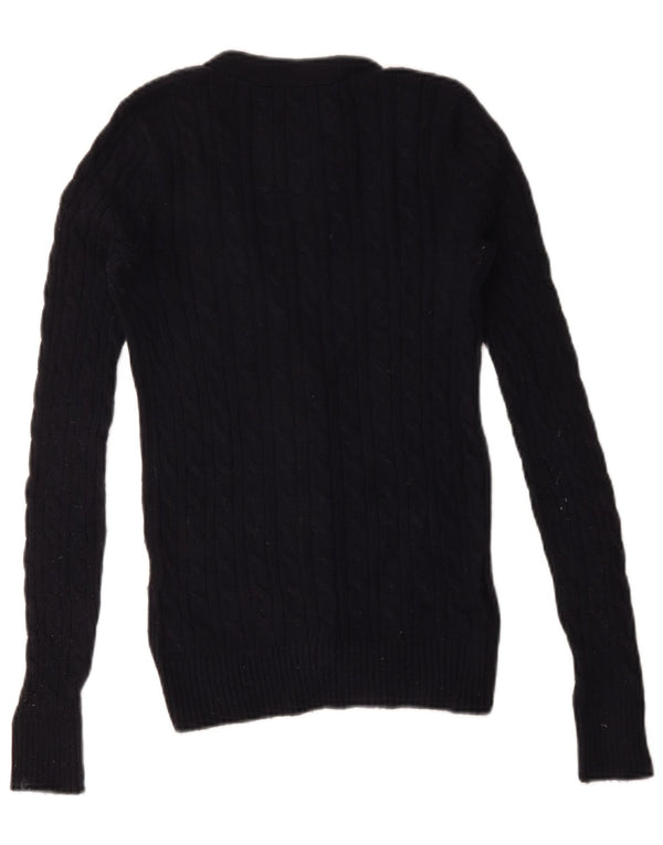 Γυναικεία ζακέτα Abercrombie & Fitch UK 6 XS Navy Blue Cotton