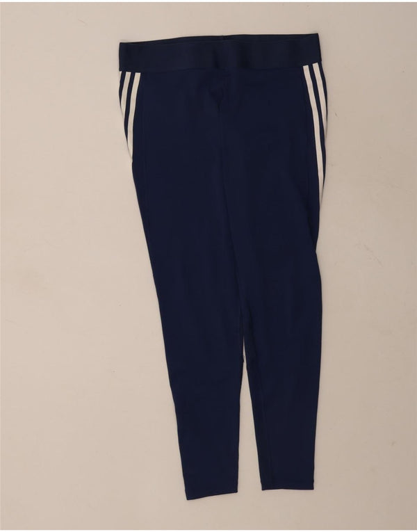 Adidas Womens Aeroready Leggings UK 16/18 Large  Navy Blue