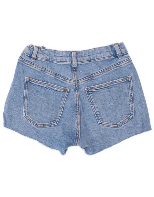 Zara Shorts Vaqueros Niña 8-9 Años W24 Azul Algodón