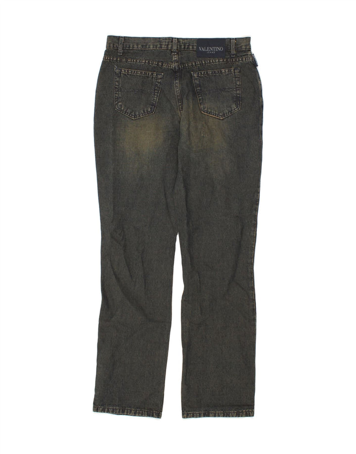 VALENTINO Womens Straight Jeans W32 L31 Blue Linen Vintage Valentino and Second-Hand Valentino from Messina Hembry 