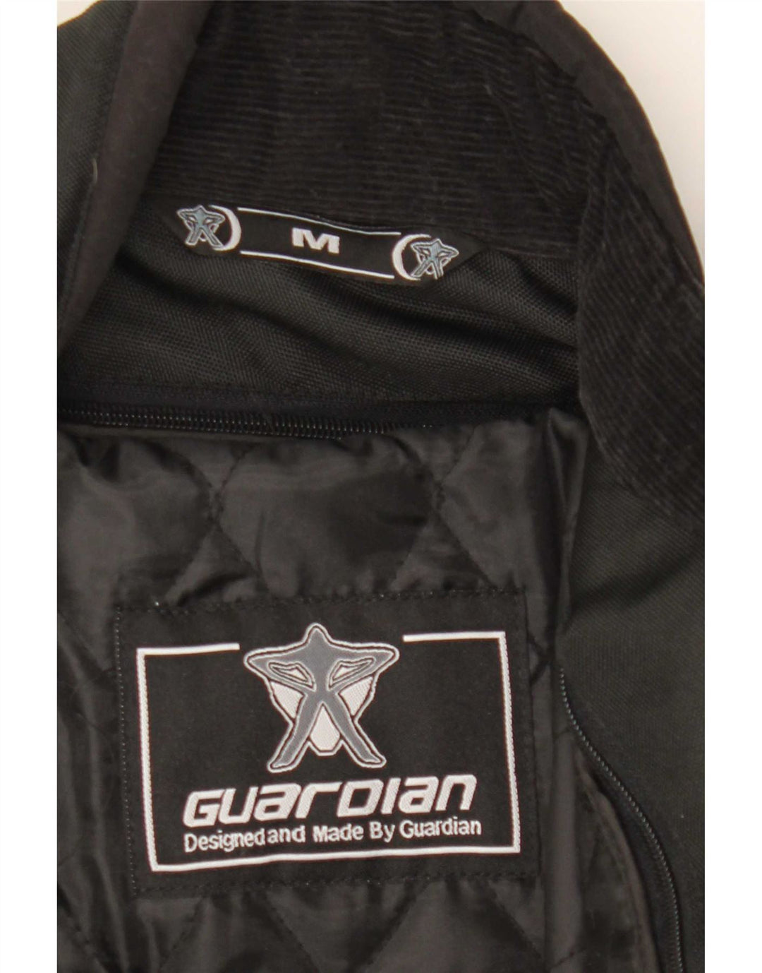 Guardian Damen-Motorrad-Racer-Jacke, UK 14, Mittelschwarz, Farbblock