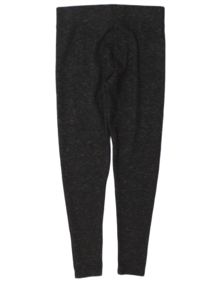 Marks & Spencer Womens Leggings UK 12 Medium W28 L27 Black Flecked