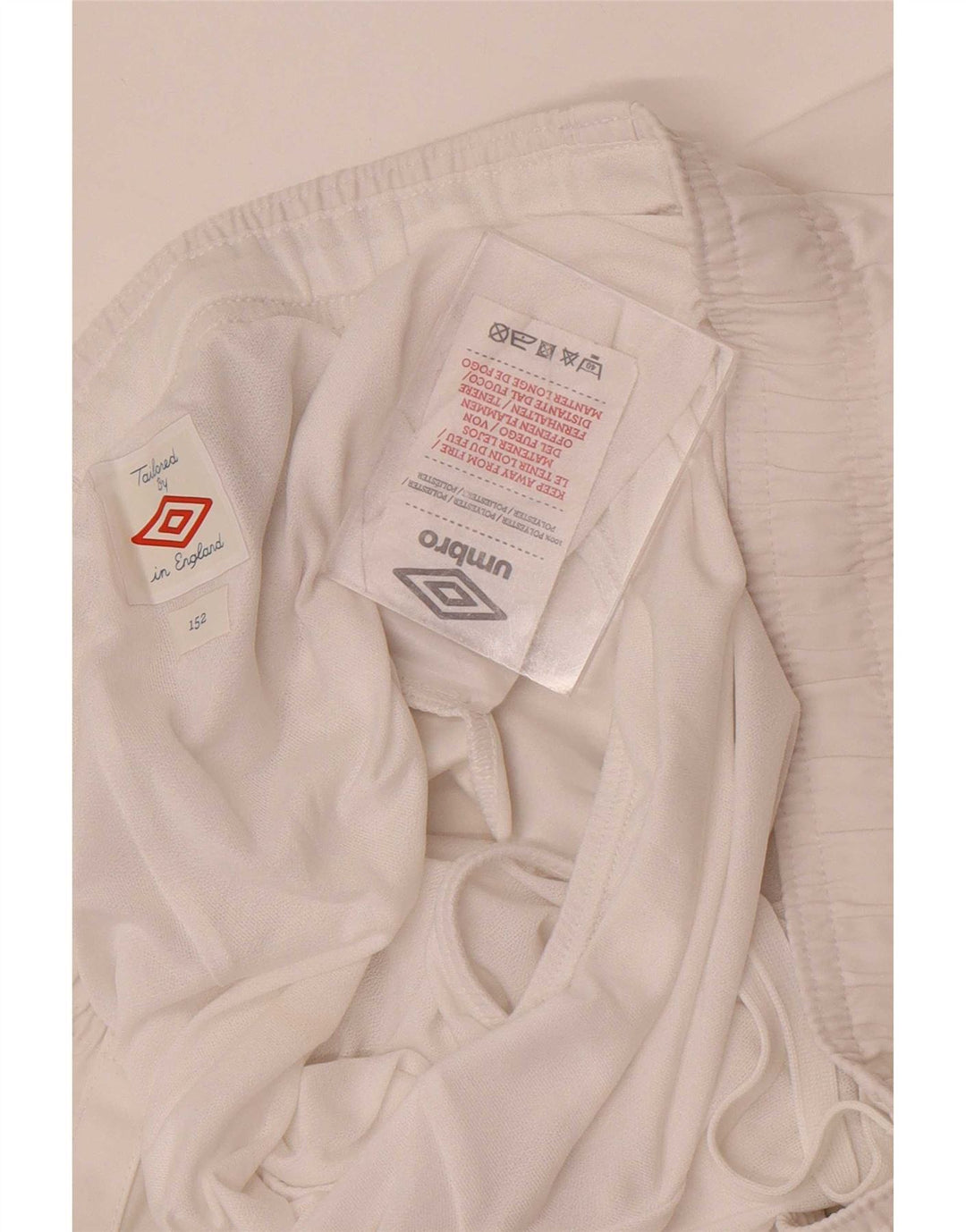 Umbro Boys England Sport Shorts 11-12 Years White Polyester