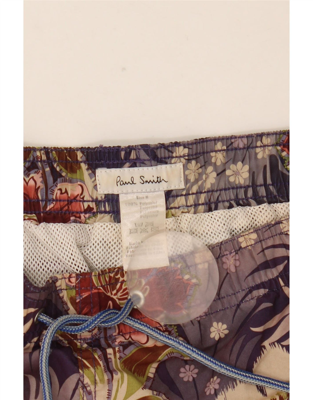 Paul Smith Mens Swimming Shorts Medium Multicoloured Floral Polyester
