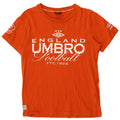 T-shirt grafica da uomo Umbro Top in cotone arancione medio