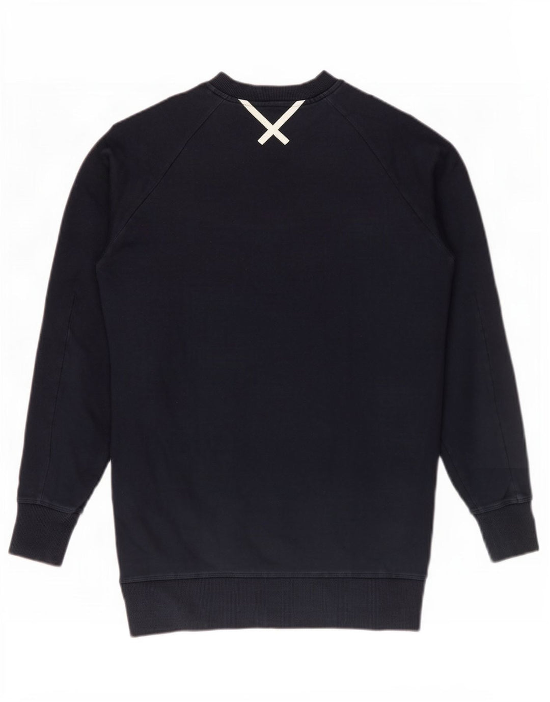 Adidas Womens Oversized Sweatshirt Jumper UK 10 Small Navy Blue Cotton