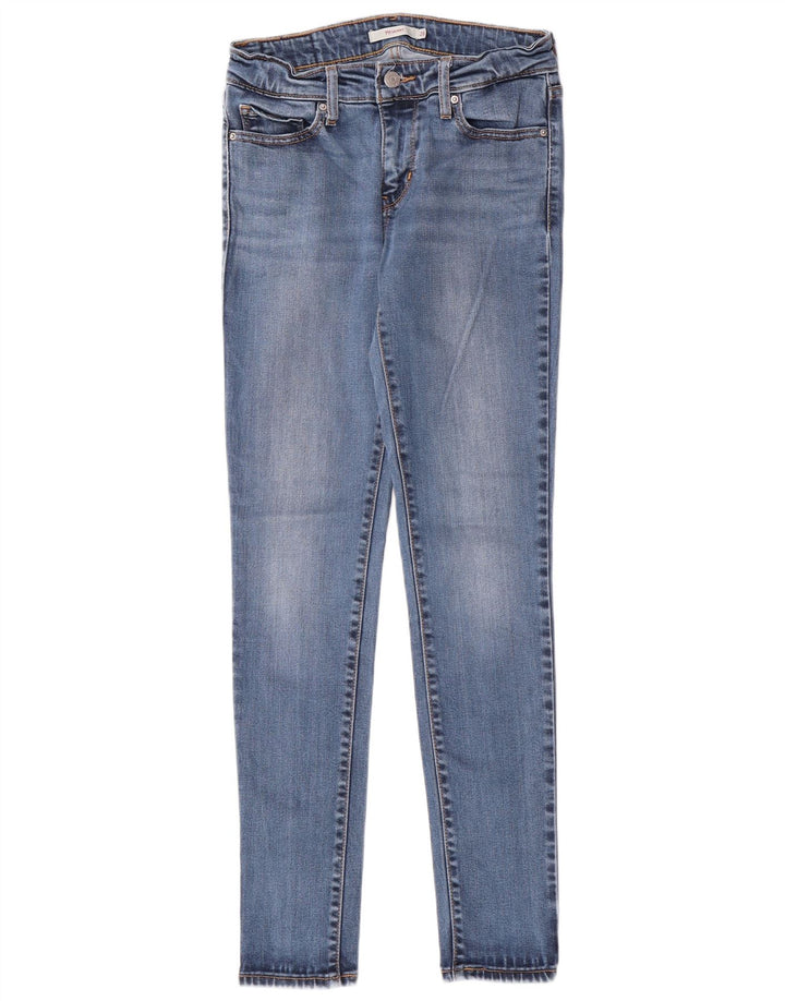 LEVI'S Womens 711 Skinny Jeans W26 L30 Blue Lyocell