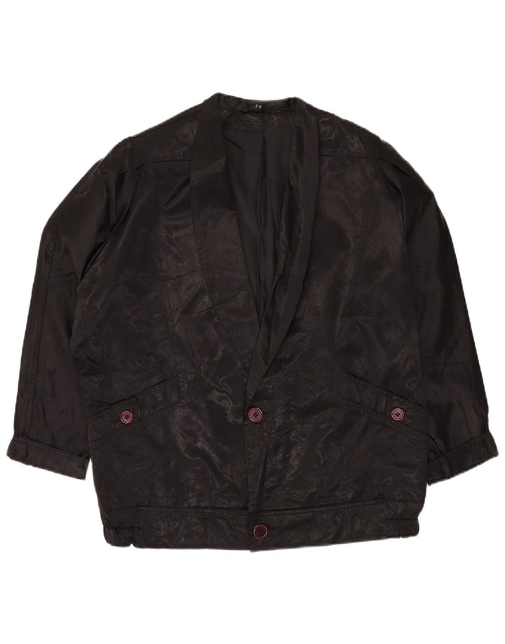 Colette Wolfgang Kaiser Womens Bomber Jacket UK 10 Small Black Viscose
