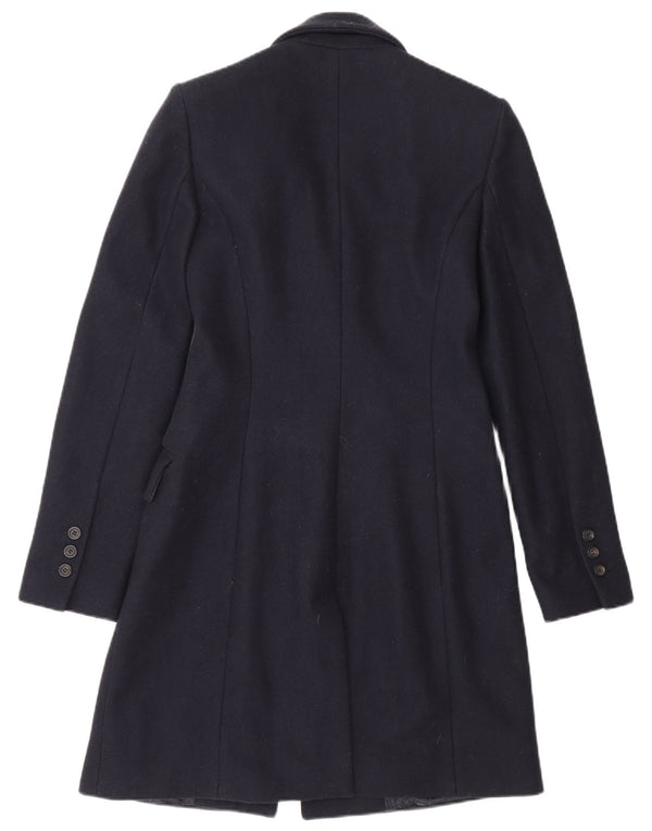 Iceberg Dame Overfrakke UK 10 Small Navy Blue Wool