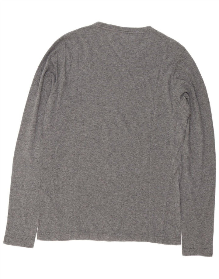 Tommy Hilfiger Herre Grafisk Top Langærmet Lille Grå Flecked Bomuld