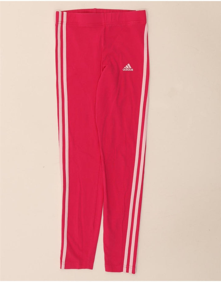 Adidas Girls Leggings 11-12 Years Pink
