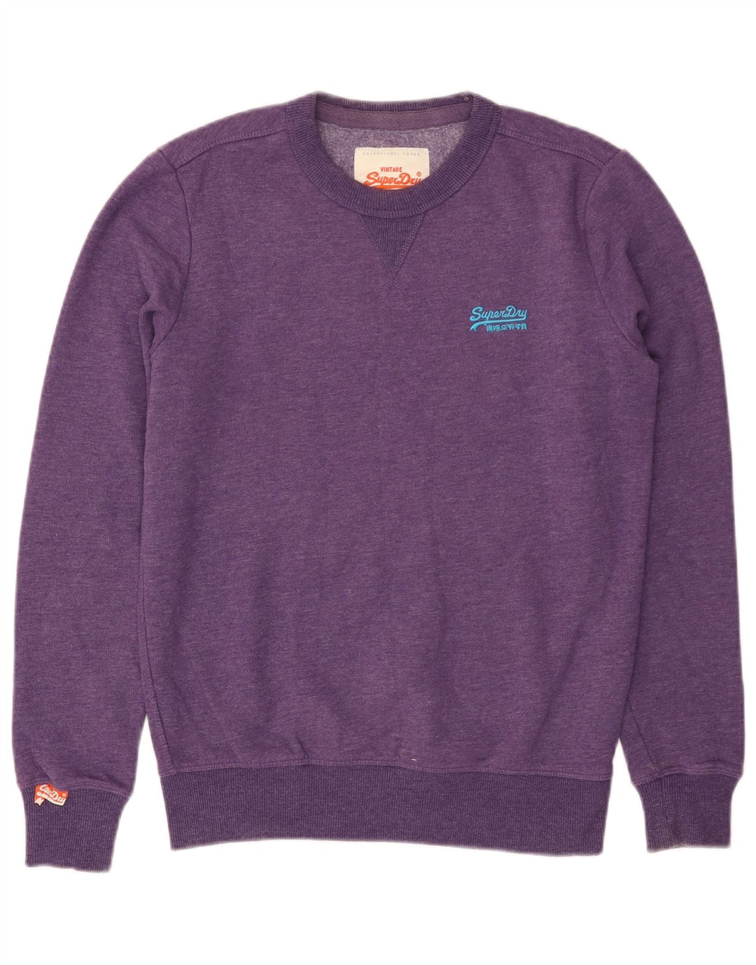 SUPERDRY Sweatshirt til mænd lille lilla bomuld