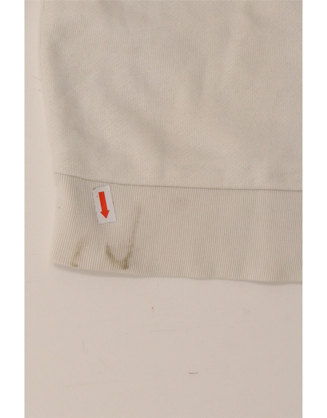 ADIDAS Mens Graphic Sweatshirt Jumper Small White Cotton Vintage Adidas and Second-Hand Adidas from Messina Hembry 