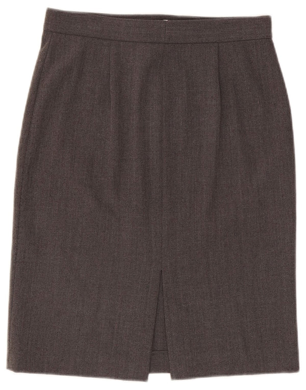 Emporio Armani Женская юбка-карандаш IT 42 Medium W28 Серый полиэстер