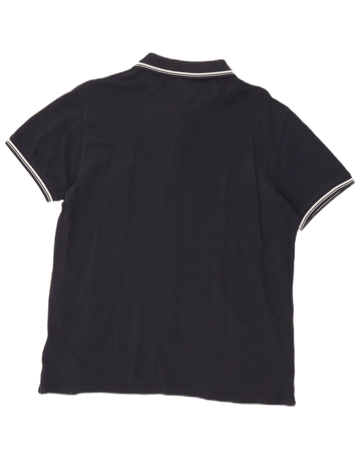 Sergio Tacchini Polo Hombre Algodón Azul Marino Mediano