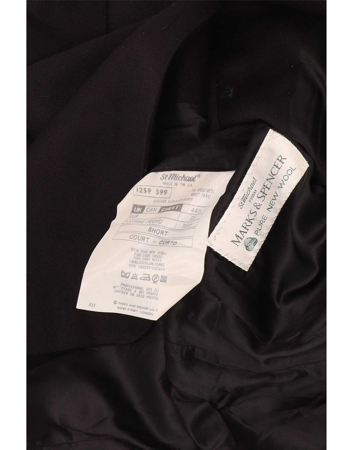Marks & Spencer Męska marynarka St. Michael zapinana na 2 guziki, UK 44 XL, czarna