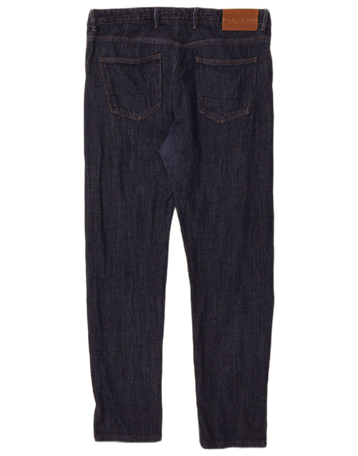 MASSIMO DUTTI Womens Slim Jeans EU 40 Medium W32 L28 Navy Blue Cotton