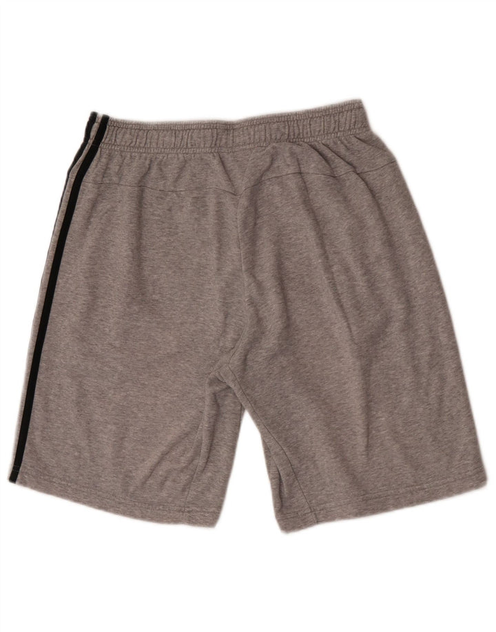 Pantalones cortos deportivos Adidas para hombre de algodón gris medio