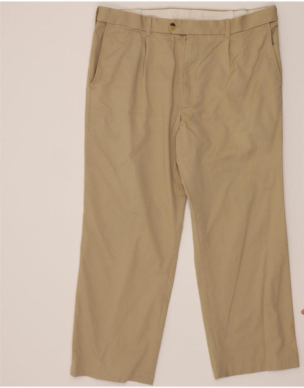 Marks & Spencer muške ravne chino hlače W40 L29 bež pamuk
