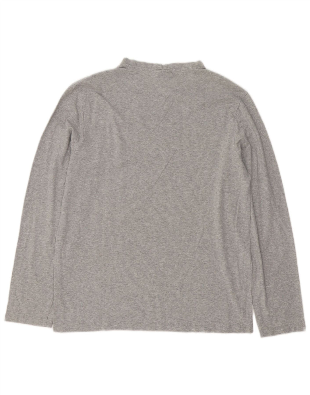 Trussardi Jeans Mens Top Long Sleeve Medium Grey Flecked Cotton