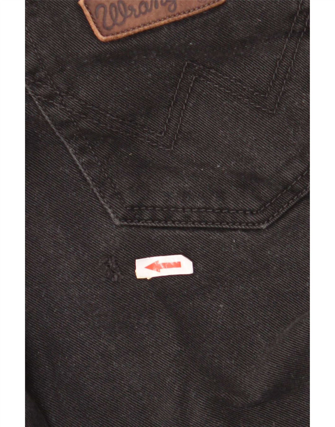 Wrangler Mens Texas Straight Jeans W32 L32 Black Cotton