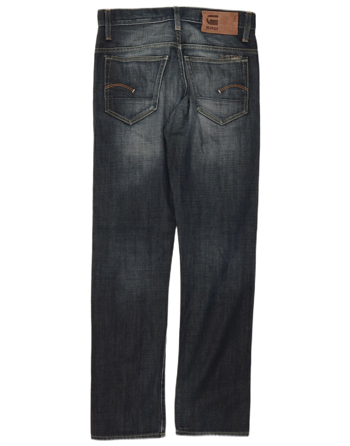 G-Star Mens Straight Jeans W30 L32 Navy Blue Cotton