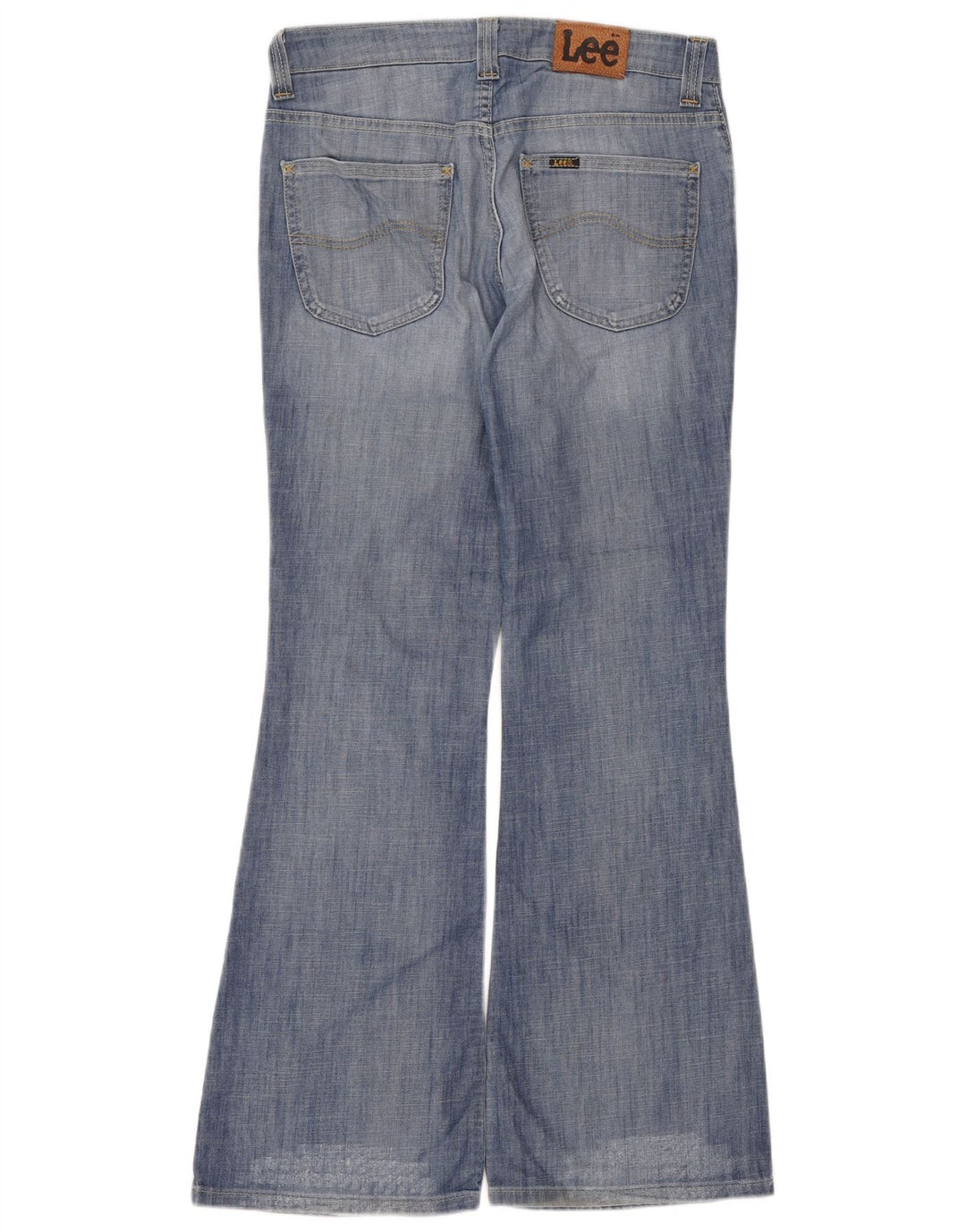 LEE Womens Felton Flared Jeans W32 L31 Blue Cotton