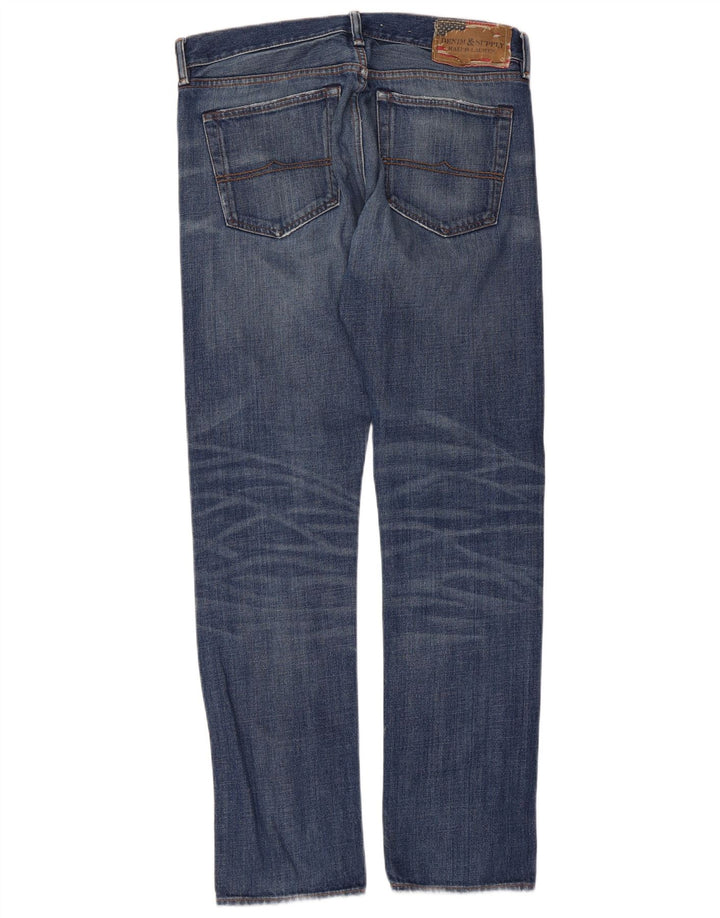 Ralph Lauren Mens Slim Jeans W34 L34 Blue Cotton